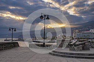 Sunrise in Puerto de la Cruz in Tenerife