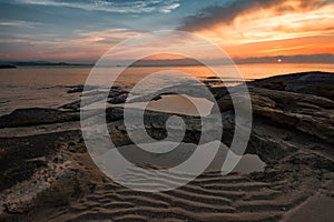 Sunrise in Ravda beach, Bulgaria