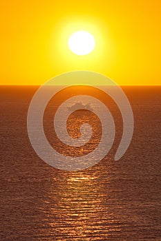 Sunrise in Red Sea photo