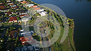 Sunrise Regatta Waters On The lake and Parkland Gold Coast Grass play area House Estate next to Coomera River On The lake,