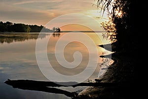 Sunrise on Rend Lake, Illinois