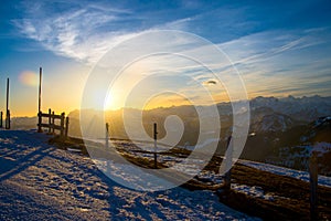 Sunrise on Rigi Alp, Switzerland