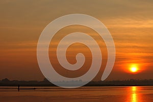 Sunrise on the river.