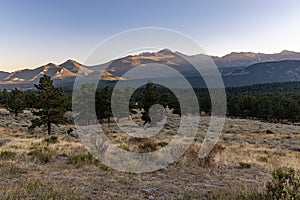 Sunrise in Rocky Mountain National Park