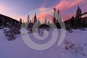 Sunrise in Rocky Mountain National Park