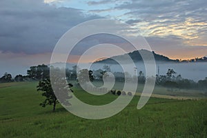 Sunrise in rural New South Wales photo