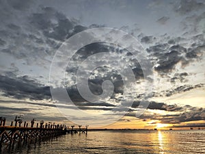 Sunrise at Rusukan Besar Island photo