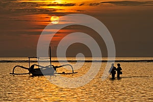 Sunrise at Sanur