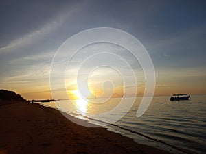 sunrise on Sanur beach Bali Indonesia