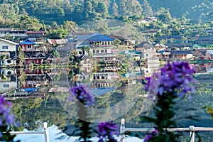 Sunrise scence of Ban Rak thai village