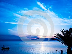 Sunrise on the Sea of Galilee at Lake Tiberius