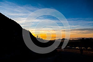 Sunrise Silhouette at Doi Inthanon National Park