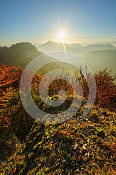 Sunrise from Sip mountain