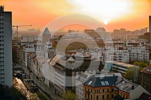 Sunrise in Skettlemarkt, Berlin, Germany.