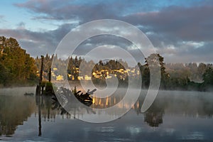 Sunrise on the Snohomish River Summer