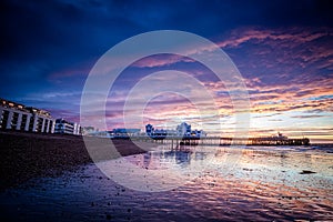 Sunrise at South parade pier in Southsea, Portsmouth