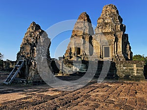 Sunrise Spectacle: Exploring East Baray Temple at Dawn, Angkor Wat, Siem Reap, Cambodia