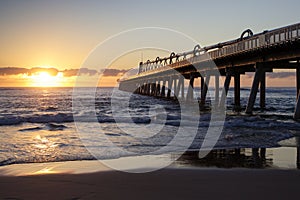 Sunrise at Spit Beach Gold Coast, Queensland, Australia photo
