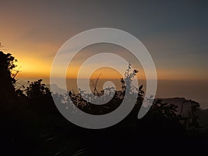 Sunrise in Sri Pada Adam's Peak,Srilanka.