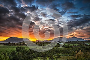 Sunrise at Storeidet in Lofoten islands