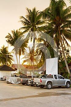 Sunrise on the street of Koh Kho Khao