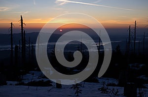 Sunrise in Sumava, PlechÃ½ mountain