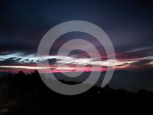 Sunrise from summit attack