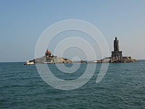 Sunrise, sunset, Cape comorin, Kanyakumari, Tamilnadu