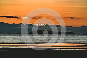 Sunrise Sunset Vancouver Island Ocean Beach clouds sky.