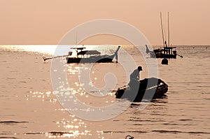 Sunrise at Surin island,southern of Thailand