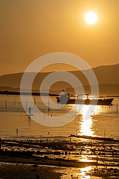 Sunset on the Ria of Arousa