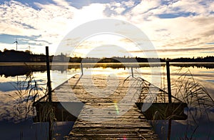 Sunrise on a Swedish lake