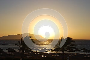 Sunrise from Tiran island photo