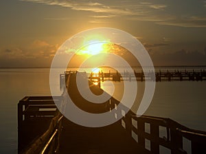 Sunrise in Titusville photo