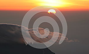 Sunrise from top of Kilimanjaro