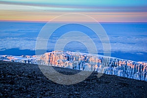 Sunrise on top of Mount Kilimanjaro