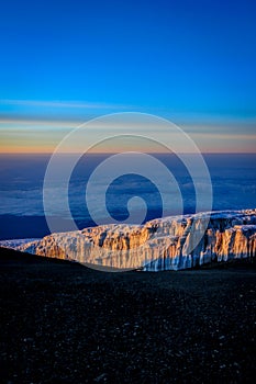 Sunrise on top of Mount Kilimanjaro