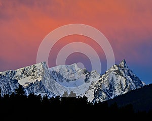 Sunrise, Trapper Peak, Western Montana. photo