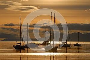 Sunrise in Ushuaia, South America, Argentina