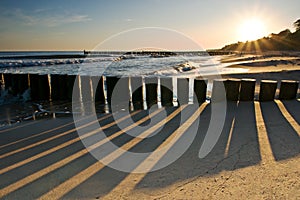 Sunrise at Ustronie Morskie beach