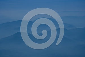 Sunrise in the valley of Sakana, Navarra