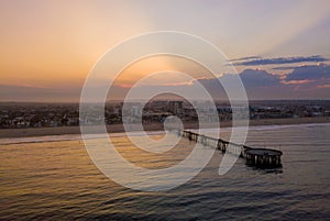 Sunrise at the Venice beach in Los Angeles