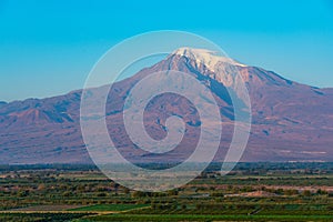 Sunrise view of Ararat mountain in Turkey