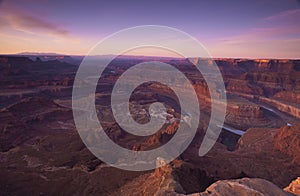 Sunrise view of Canyonlands National Park in Utah