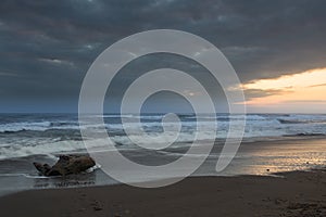 A sunrise view of the Carribean beach in Costa rica - Landscape