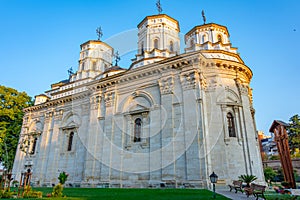 Sunrise view of Golia Monastery in Iasi, Romania