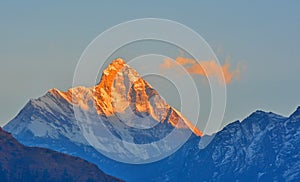 Sunrise view of Nandadevi Peak