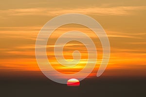 Sunrise view point , doi angkhang , chiangmai , thailand