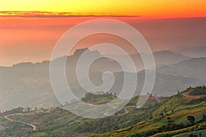 Sunrise from view point of Phutabberk