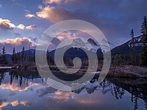 Sunrise view of the Three Sisters